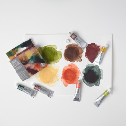 Professional Akvarellfärg Tub 5 ml Rich Earth 6-set i gruppen Konstnärsmaterial / Konstnärsfärger / Akvarellfärg / Akvarellfärg på tub hos Pen Store (138002)