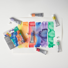 Professional Akvarellfärg Tub 5 ml Winsor 6-set i gruppen Konstnärsmaterial / Konstnärsfärger / Akvarellfärg / Akvarellfärg på tub hos Pen Store (138003)