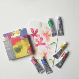 Professional Akvarellfärg Tub 5 ml Floral 6-set i gruppen Konstnärsmaterial / Konstnärsfärger / Akvarellfärg / Akvarellfärg på tub hos Pen Store (138004)