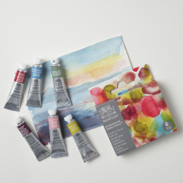 Professional Akvarellfärg Tub 5 ml Mindful 6-set i gruppen Konstnärsmaterial / Konstnärsfärger / Akvarellfärg / Akvarellfärg på tub hos Pen Store (138006)