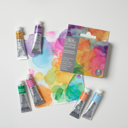 Professional Akvarellfärg Tub 5 ml Vibrant 6-set i gruppen Konstnärsmaterial / Konstnärsfärger / Akvarellfärg / Akvarellfärg på tub hos Pen Store (138007)