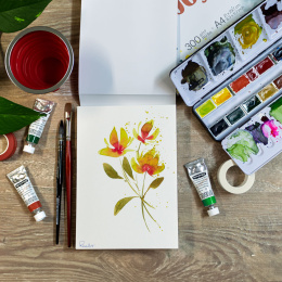 Akvarellpapper Joy 300g A6 i gruppen Papper & Block / Konstnärsblock / Akvarellblock hos Pen Store (138008)