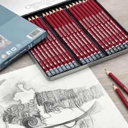 Cleos Fine Art Graphite 24-set i gruppen Konstnärsmaterial / Kritor och blyerts / Grafit och blyerts hos Pen Store (138023)