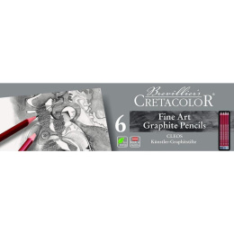 Cleos Fine Art Graphite 6-set i gruppen Pennor / Konstnärspennor / Skisspennor hos Pen Store (138024)