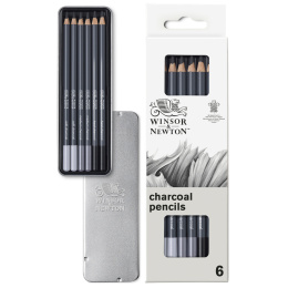 Studio Collection Kolpennor 6-set i gruppen Konstnärsmaterial / Kritor och blyerts / Kolpennor och ritkol hos Pen Store (138034)