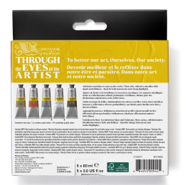 Galeria Akrylfärg 5x60ml Metallic set i gruppen Konstnärsmaterial / Konstnärsfärger / Akrylfärg hos Pen Store (138040)