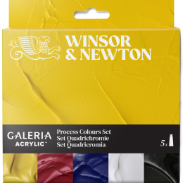 Galeria Akrylfärg 5x60ml Process set i gruppen Konstnärsmaterial / Konstnärsfärger / Akrylfärg hos Pen Store (138041)