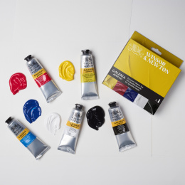 Galeria Akrylfärg 5x60ml Process set i gruppen Konstnärsmaterial / Konstnärsfärger / Akrylfärg hos Pen Store (138041)