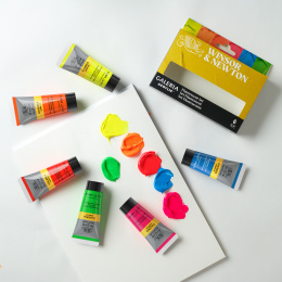 Galeria Akrylfärg 6x20ml Fluo set i gruppen Konstnärsmaterial / Konstnärsfärger / Akrylfärg hos Pen Store (138042)