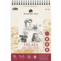 Skissblock Spiral Velata 90g 35x45 cm i gruppen Papper & Block / Konstnärsblock / Rit- och skissblock hos Pen Store (138045)