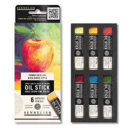 Oljekritor Mini 6-set Bicoloured apple i gruppen Konstnärsmaterial / Kritor och blyerts / Oljekritor hos Pen Store (138059)