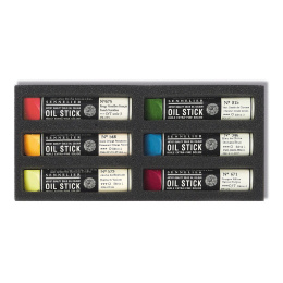 Oljekritor Mini 6-set Bicoloured apple i gruppen Konstnärsmaterial / Kritor och blyerts / Oljekritor hos Pen Store (138059)
