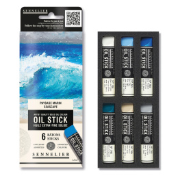 Oljekritor Mini 6-set Seascape i gruppen Konstnärsmaterial / Kritor och blyerts / Oljekritor hos Pen Store (138060)