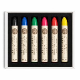 Oljepastell Fluorescent colors 5ml 6 st i gruppen Konstnärsmaterial / Konstnärsfärger / Pastell / Oljepastell hos Pen Store (138063)