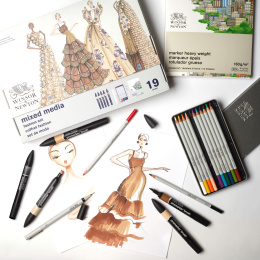 Mixed Media Fashion Set i gruppen Pennor / Konstnärspennor / Illustrationsmarkers hos Pen Store (138078)
