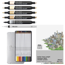 Mixed Media Fashion Set i gruppen Pennor / Konstnärspennor / Illustrationsmarkers hos Pen Store (138078)