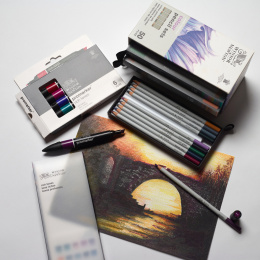 Studio Collection Färgpennor 50-set i gruppen Konstnärsmaterial / Konstnärsset / Färgpennor i set hos Pen Store (138082)