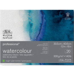 Professional Akvarellblock Rough 31x41 cm 300g i gruppen Papper & Block / Konstnärsblock / Akvarellblock hos Pen Store (138088)