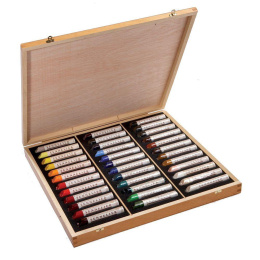 Oljekritor Trälåda 36-set i gruppen Konstnärsmaterial / Kritor och blyerts / Oljekritor hos Pen Store (138095)