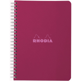 Notebook Spiral Plum A5 Linjerat i gruppen Papper & Block / Skriva och anteckna / Skrivblock och häften hos Pen Store (138116)