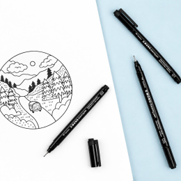 Fineliner MONO Drawing Fine 4-set i gruppen Pennor / Skriva / Fineliners hos Pen Store (138132)
