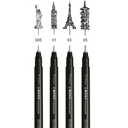Fineliner MONO Drawing Bold 4-set i gruppen Pennor / Skriva / Fineliners hos Pen Store (138133)