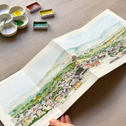 Orinote Watercolor Book Brown i gruppen Papper & Block / Konstnärsblock / Akvarellblock hos Pen Store (138156)