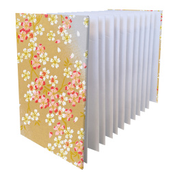 Notebook Goshuincho Gold Flower i gruppen Papper & Block / Konstnärsblock / Skissböcker hos Pen Store (138161)