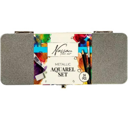 Akvarell-kit 24-set i gruppen Konstnärsmaterial / Konstnärsfärger / Akvarellfärg hos Pen Store (138230)