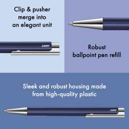 Logo M+ Dark Dusk Kulpenna i gruppen Pennor / Fine Writing / Kulspetspennor hos Pen Store (138238)