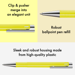 Logo M+ Neonyellow Kulpenna i gruppen Pennor / Fine Writing / Kulspetspennor hos Pen Store (138241)