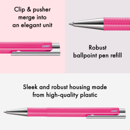 Logo M+ Neonpink Kulpenna i gruppen Pennor / Fine Writing / Kulspetspennor hos Pen Store (138243)