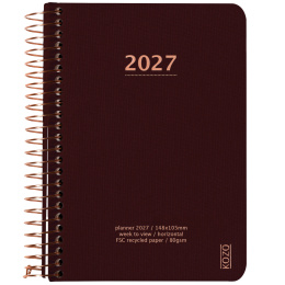 Kalender 2027 A6 Weekly Coffee i gruppen Papper & Block / Kalendrar och almanackor / 12-månaderskalendrar hos Pen Store (138271)