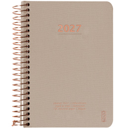 Kalender 2027 A6 Weekly Sand i gruppen Papper & Block / Kalendrar och almanackor / 12-månaderskalendrar hos Pen Store (138275)