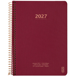 Kalender 2027 A5 Weekly Berry i gruppen Papper & Block / Kalendrar och almanackor / 12-månaderskalendrar hos Pen Store (138279)