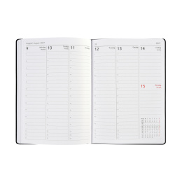 Kalender Björn 2027 A5 Weekly Vertikal Svart i gruppen Papper & Block / Kalendrar och almanackor / 12-månaderskalendrar hos Pen Store (138283)