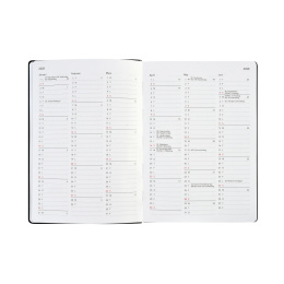 Kalender Björn 2027 A5 Weekly Vertikal Svart i gruppen Papper & Block / Kalendrar och almanackor / 12-månaderskalendrar hos Pen Store (138283)