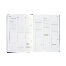 Kalender Björn 2027 A5 Weekly Vertikal Svart i gruppen Papper & Block / Kalendrar och almanackor / 12-månaderskalendrar hos Pen Store (138283)