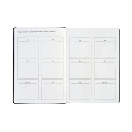 Kalender Björn 2027 A5 Weekly Vertikal Svart i gruppen Papper & Block / Kalendrar och almanackor / 12-månaderskalendrar hos Pen Store (138283)
