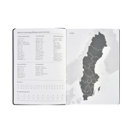 Kalender Björn 2027 A5 Weekly Vertikal Svart i gruppen Papper & Block / Kalendrar och almanackor / 12-månaderskalendrar hos Pen Store (138283)