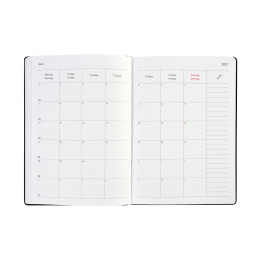 Kalender Björn 2027 A5 Weekly Vertikal Svart i gruppen Papper & Block / Kalendrar och almanackor / 12-månaderskalendrar hos Pen Store (138283)