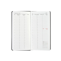 Kalender Björn 2027 Slim Weekly Vertikal Svart i gruppen Papper & Block / Kalendrar och almanackor / 12-månaderskalendrar hos Pen Store (138285)