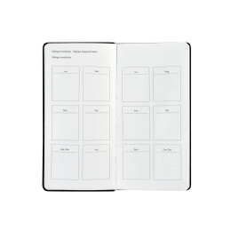 Kalender Björn 2027 Slim Weekly Vertikal Svart i gruppen Papper & Block / Kalendrar och almanackor / 12-månaderskalendrar hos Pen Store (138285)