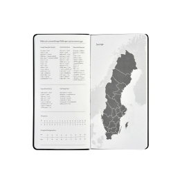 Kalender Björn 2027 Slim Weekly Vertikal Svart i gruppen Papper & Block / Kalendrar och almanackor / 12-månaderskalendrar hos Pen Store (138285)