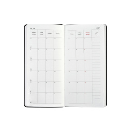 Kalender Björn 2027 Slim Weekly Vertikal Svart i gruppen Papper & Block / Kalendrar och almanackor / 12-månaderskalendrar hos Pen Store (138285)