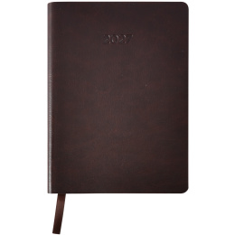 Kalender Björn 2027 A5 Weekly Horisontell Kastanjebrun i gruppen Papper & Block / Kalendrar och almanackor / 12-månaderskalendrar hos Pen Store (138293)
