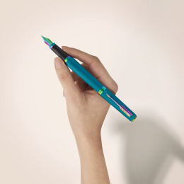 Meridian Teal/Rainbow Reservoar i gruppen Pennor / Fine Writing / Exklusiva pennor hos Pen Store (138327_r)
