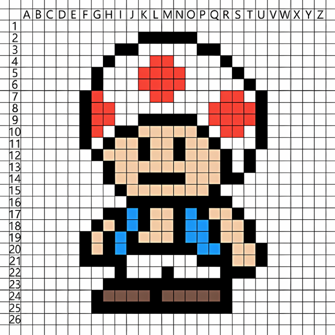 Pixel art med Posca